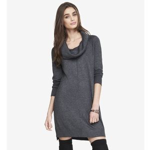 Peppe Peluso Grey Cowlneck Sweater Dress